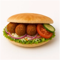 Gefrituurde balletjes van gestampte kikkererwten(glutenvrij)