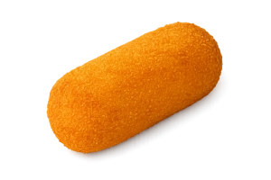 Een luxe kroket met een royale vulling van oud Hollandse kaas, waardoor hij lekker pittig van smaak is.