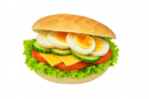 Warm turks brood met kaas, sla, tomaat, komkommer, coleslaw en ei