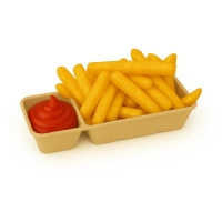 Friet ketchup